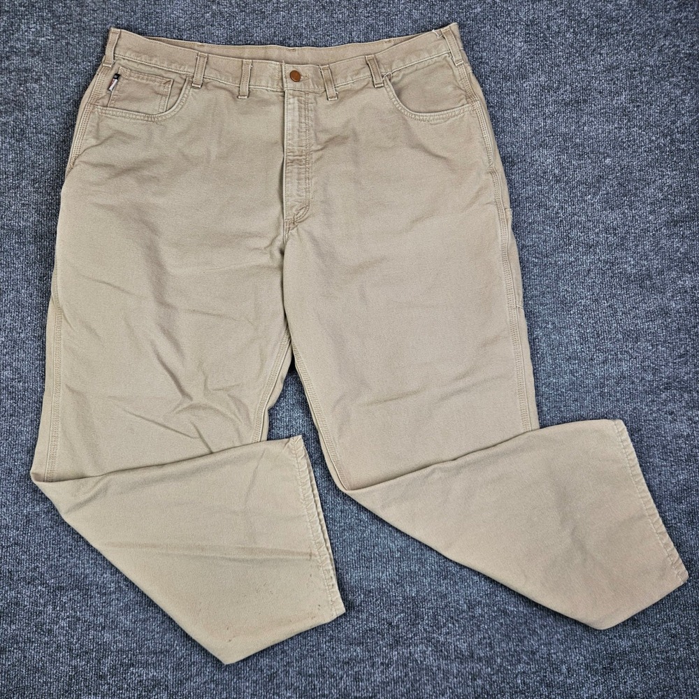 Carhartt RF Flame-Resistant Midweight Canvas Pants Mens 44x32 Tan‎ Cat 2